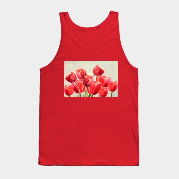 Ruby Red Tulips Tank Top by lauradyoung